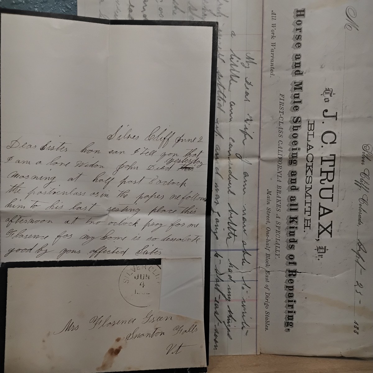 The Death of Truax the Blacksmith, By Intentional Overdose of Morphine, June 1st, 1882, in Silver Cliff,&nbsp;Colorado